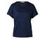 T-shirt bleu marine à col en V.