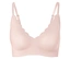 Soutien-gorge confort «bonded» rose avec bord festonné et fines bretelles.