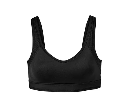 Soutien-gorge de sport noir.