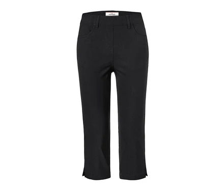 Pantalon en bengaline noir, 3/4.