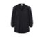 Chemise noire avec fronces.