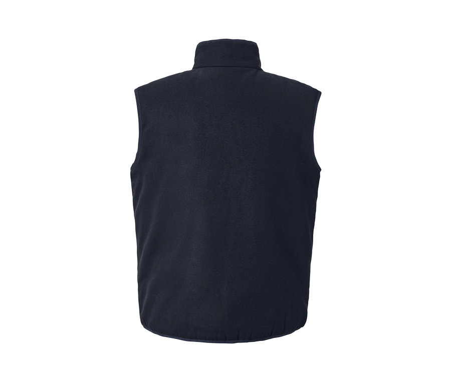 Veste réversible bleu foncé avec col.