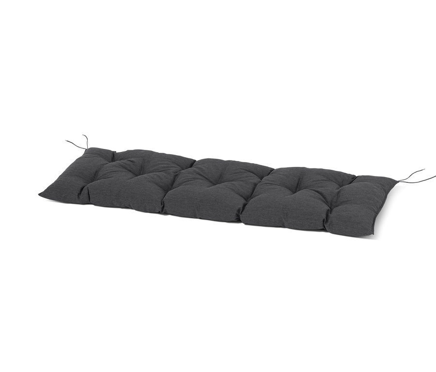 Couchette de banc de jardin grise, env. 160 x 50 cm.