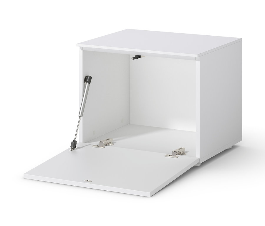 Banc blanc ouvert, env. 50 cm.