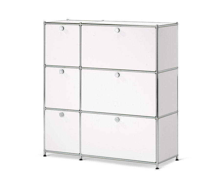Commode « CN3 » blanche avec 6 abattants.