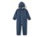 Combinaison pour bébé avec laine mérinos, bleu - Bleu