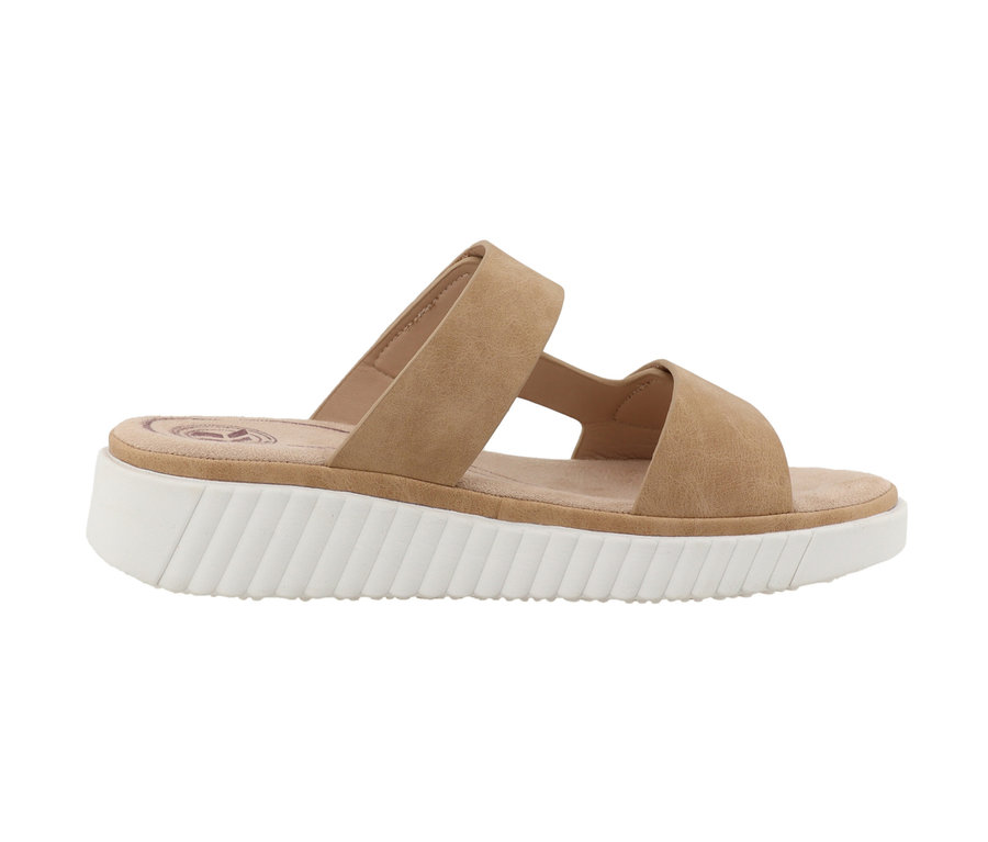 Sandales Romika, PU sable.