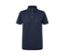 Polo en jersey bleu marine à manches courtes avec poche poitrine.