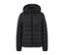 Veste matelassée à capuche noire.