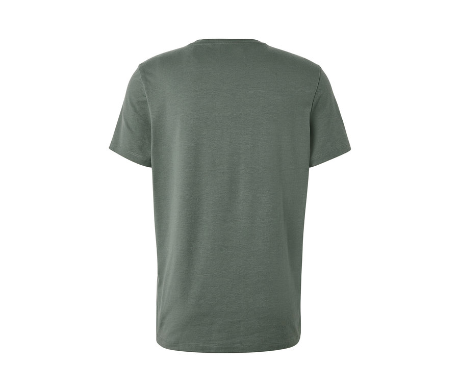 T-shirt fonctionnel kaki vu de dos.