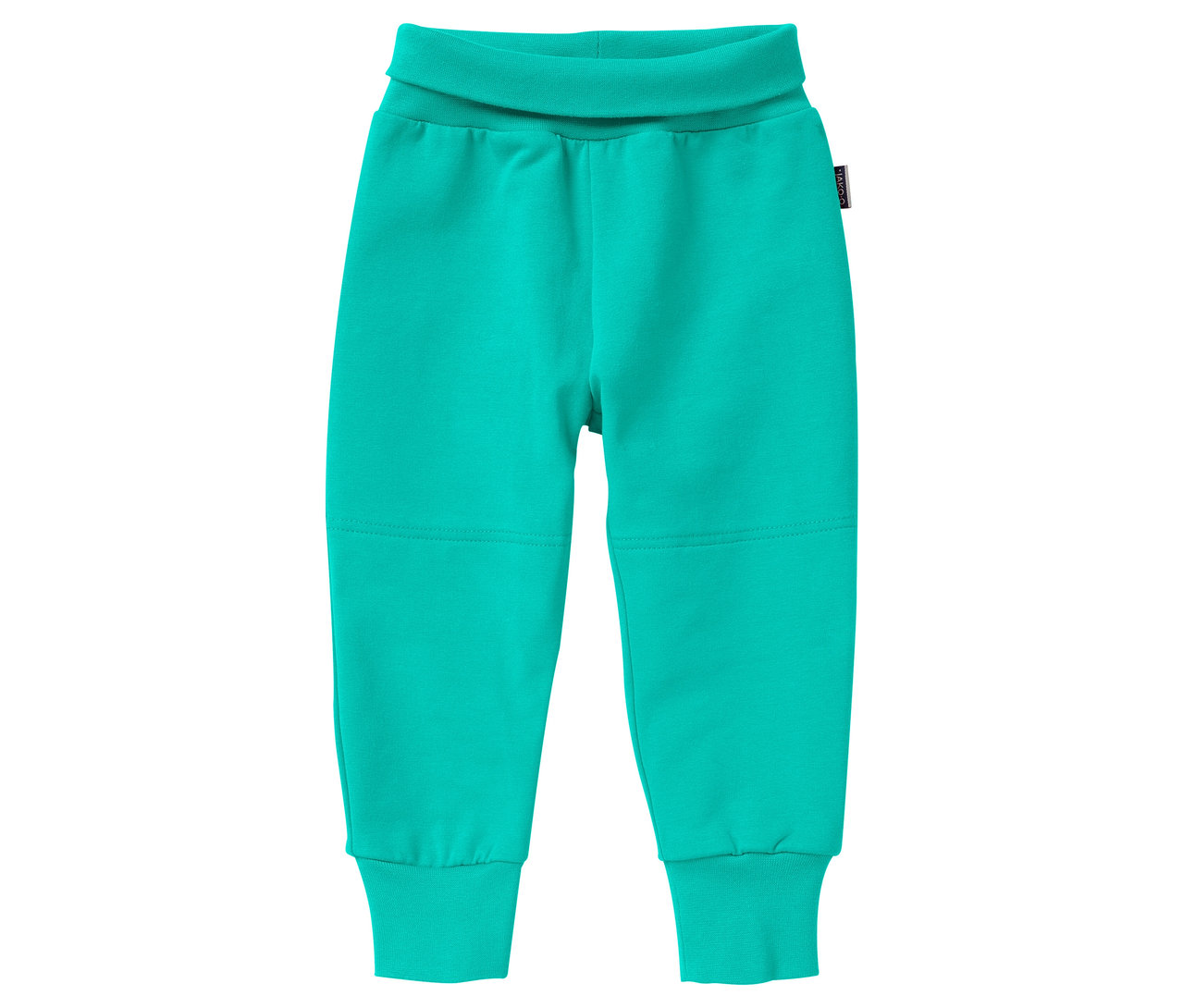 Gros plan du Jako-O Pantalon en jersey pour bébé, chute d’eau sur fond blanc.