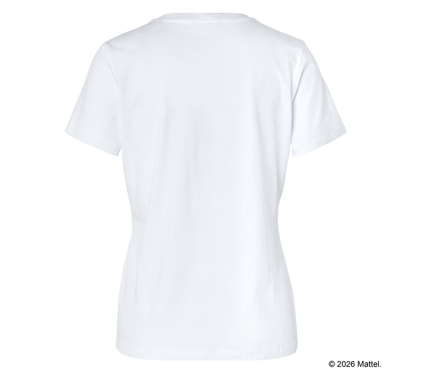 Vue arrière d'un simple t-shirt blanc.