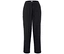 Pantalon long en tissu noir avec cordon de serrage.