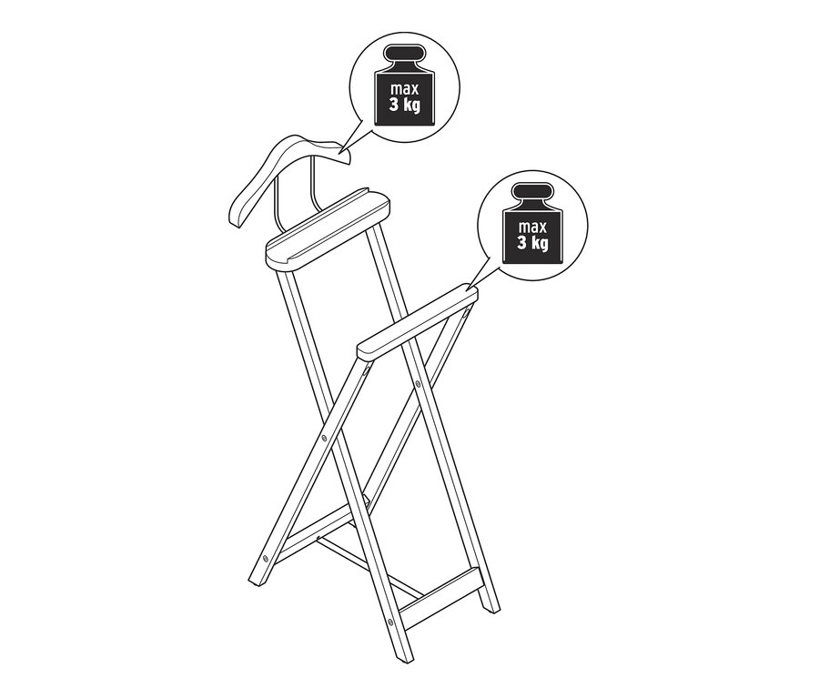 Illustration d'un valet de nuit.