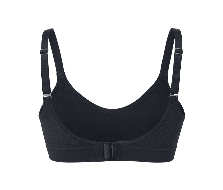 Détail d'un soutien-gorge de sport sans coutures.