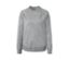 Sweat-shirt de yoga gris chiné.