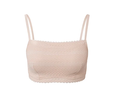 Gros plan d'un soutien-gorge en dentelle.