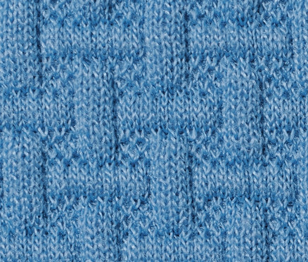 Gros plan d'un sweat-shirt structuré bleu.