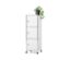 Caisson en métal à roulettes « CN3 » avec 3 portes, blanc - Blanc mat