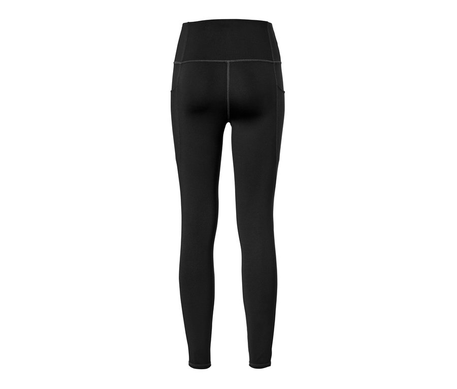 Legging de sport noir vu de dos.