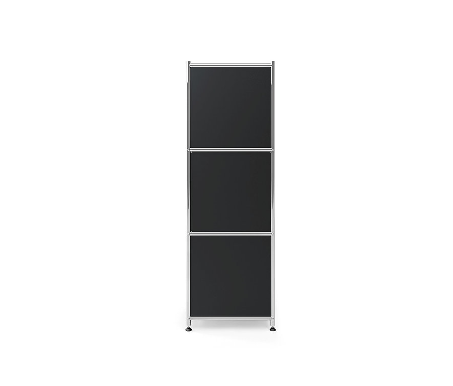 Commode en métal noire « CN3 » à 4 abattants.