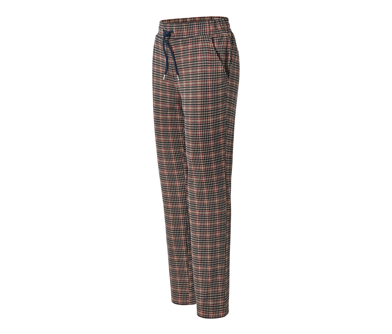 Jogpant à motif pied-de-poule.