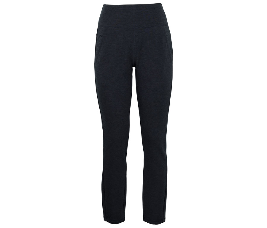 Legging gris foncé sur fond blanc.