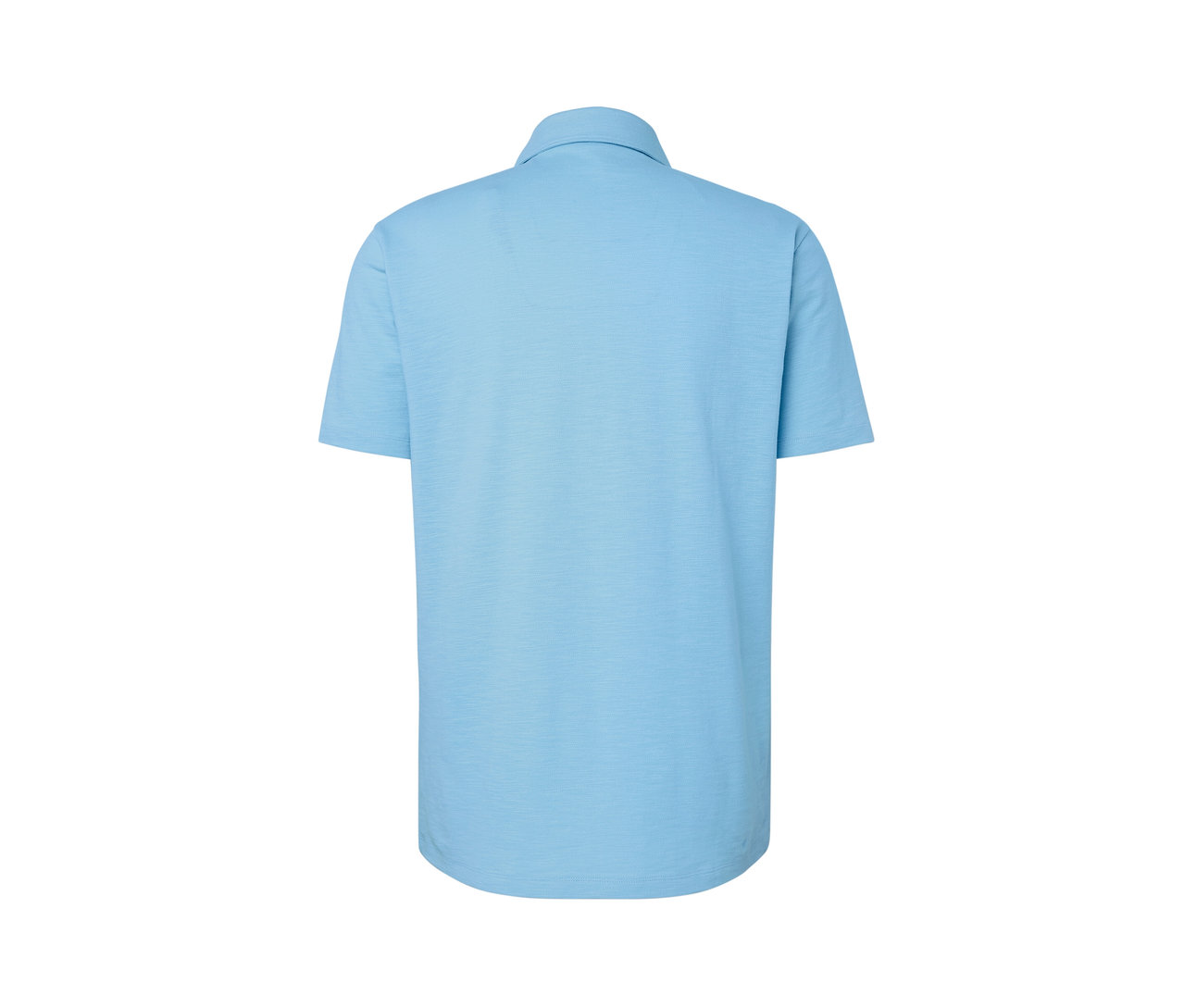 Polo bleu.