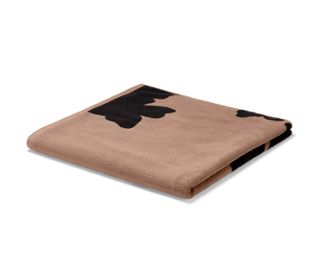 Marron avec imprimé floral noir