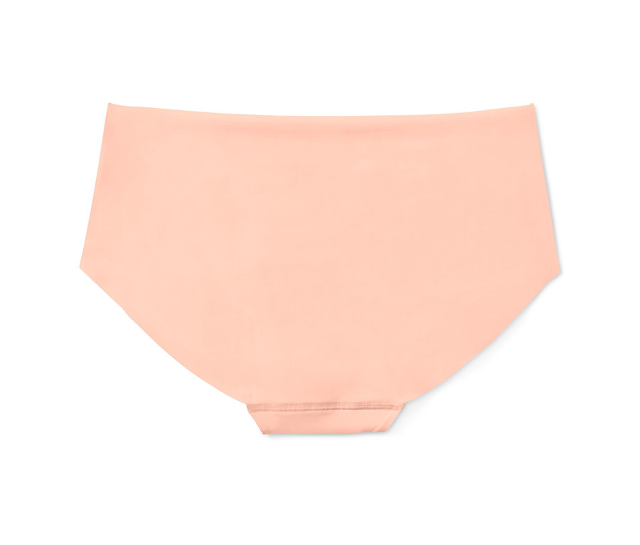 Gros plan d'une seule culotte pêche du lot de 3 culottes Magic Cut sur fond blanc.