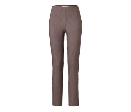 Pantalon stretch à carreaux.