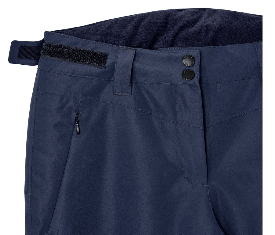 Détail d'un pantalon de ski.