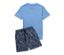 Ensemble pyjama shorty bleu.