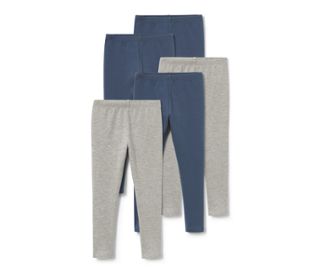2 x gris chiné, 3 x bleu