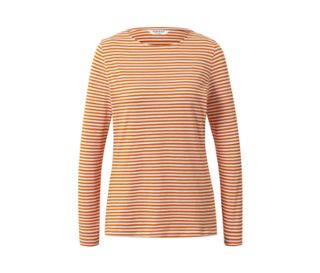 Orange-blanc crème à rayures