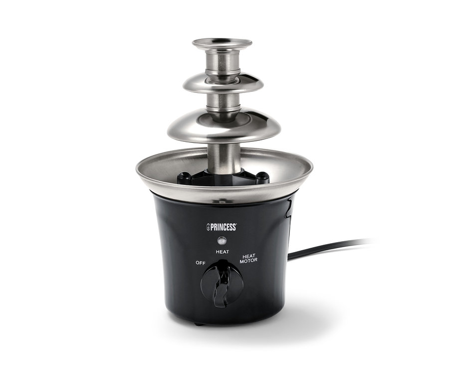 Mini-fontaine à chocolat électrique noire.