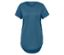 T-shirt bleu à manches courtes et col rond.
