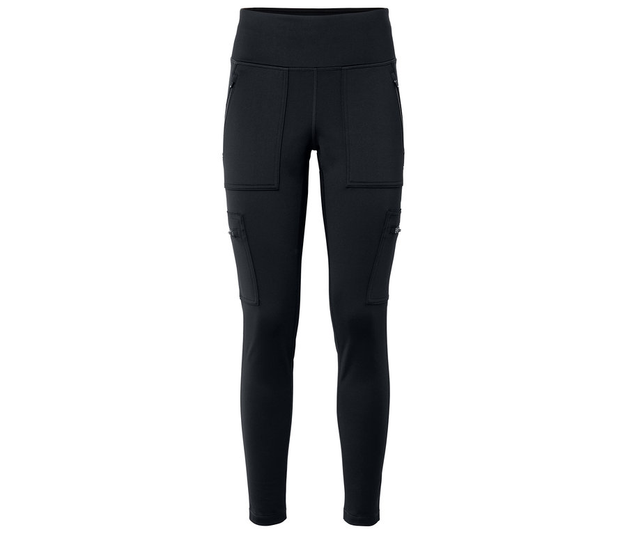 Leggings noirs avec poches zippées et poches cargo.