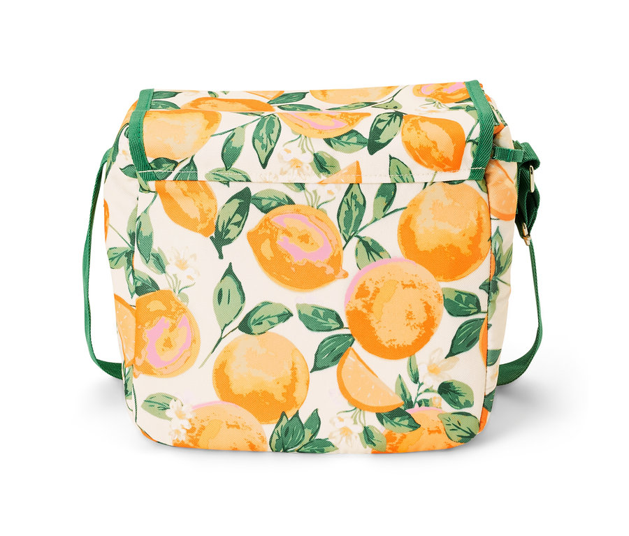 Mini-sac isotherme à motif d'agrumes.