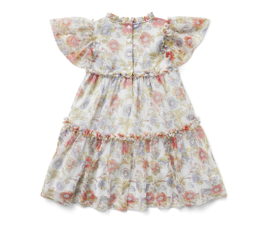 Robe en tulle fleurie pour enfant.