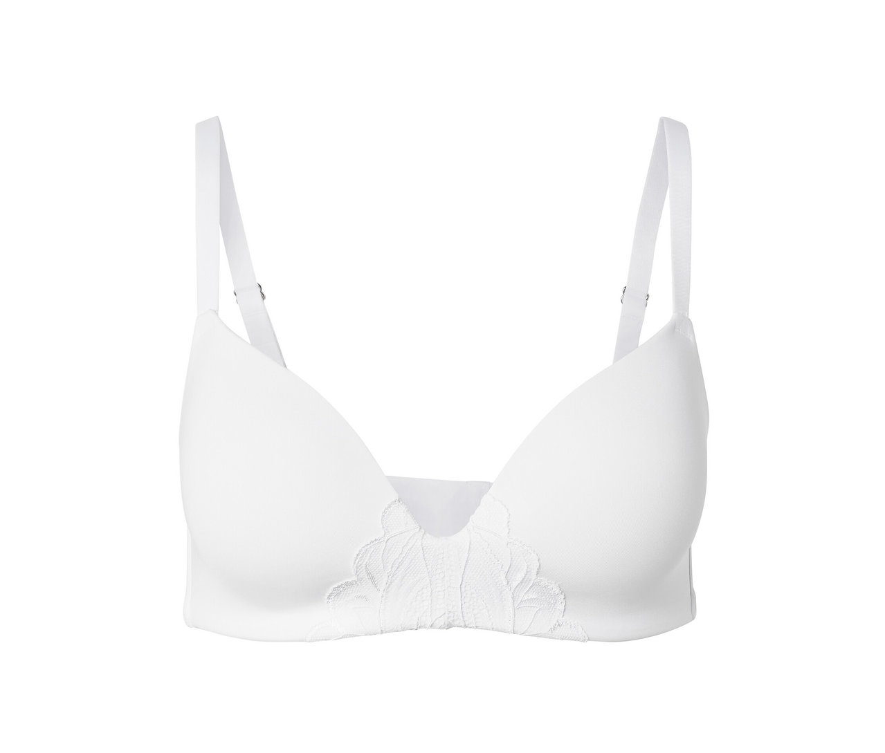 Soutien-gorge à coques souples blanc.