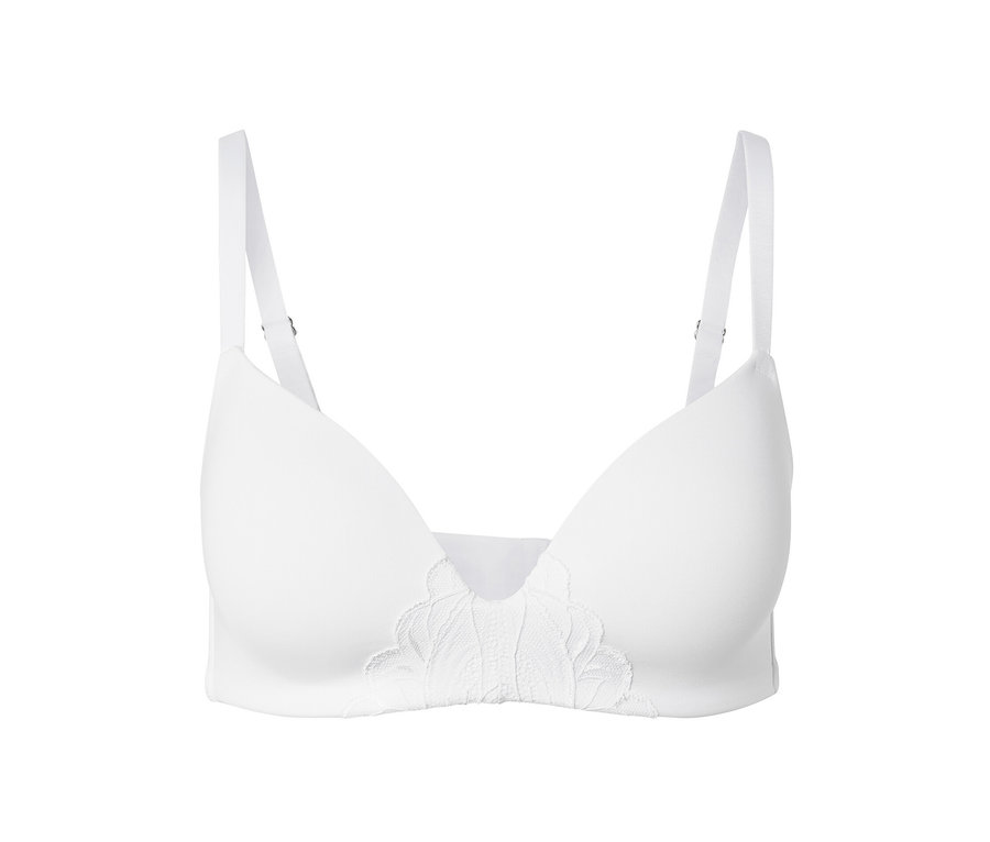 Soutien-gorge à coques souples blanc.