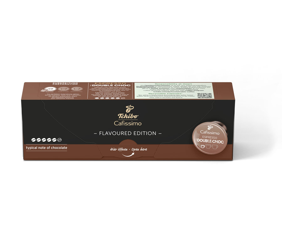 Paquet de capsules Cafissimo Flavoured Espresso Double Choc.