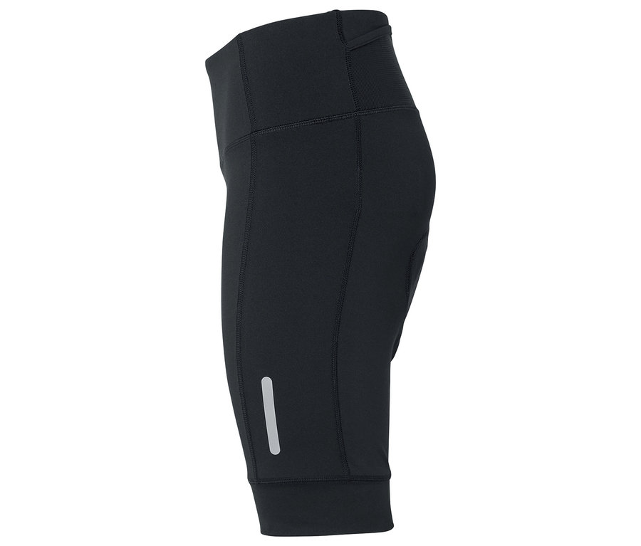 Legging de sport noir trois-quarts sur fond blanc.