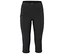 Leggings noirs arrivant aux genoux avec taille haute et une poche sur le côté gauche.