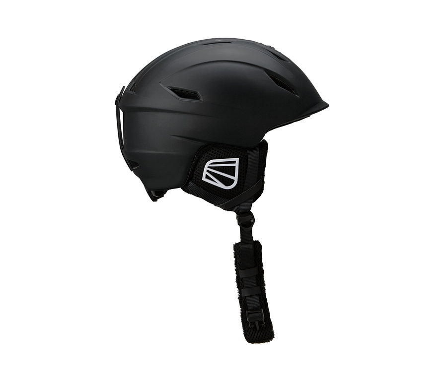 Casque de ski et snowboard In-Mould noir.