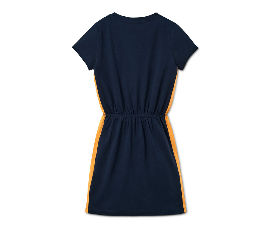 Robe en jersey bleue.