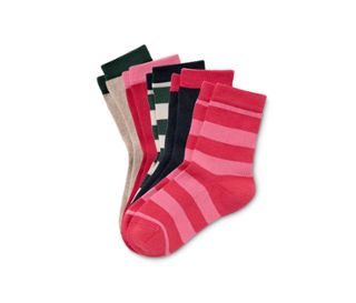Beige-vert foncé-rouge-rose