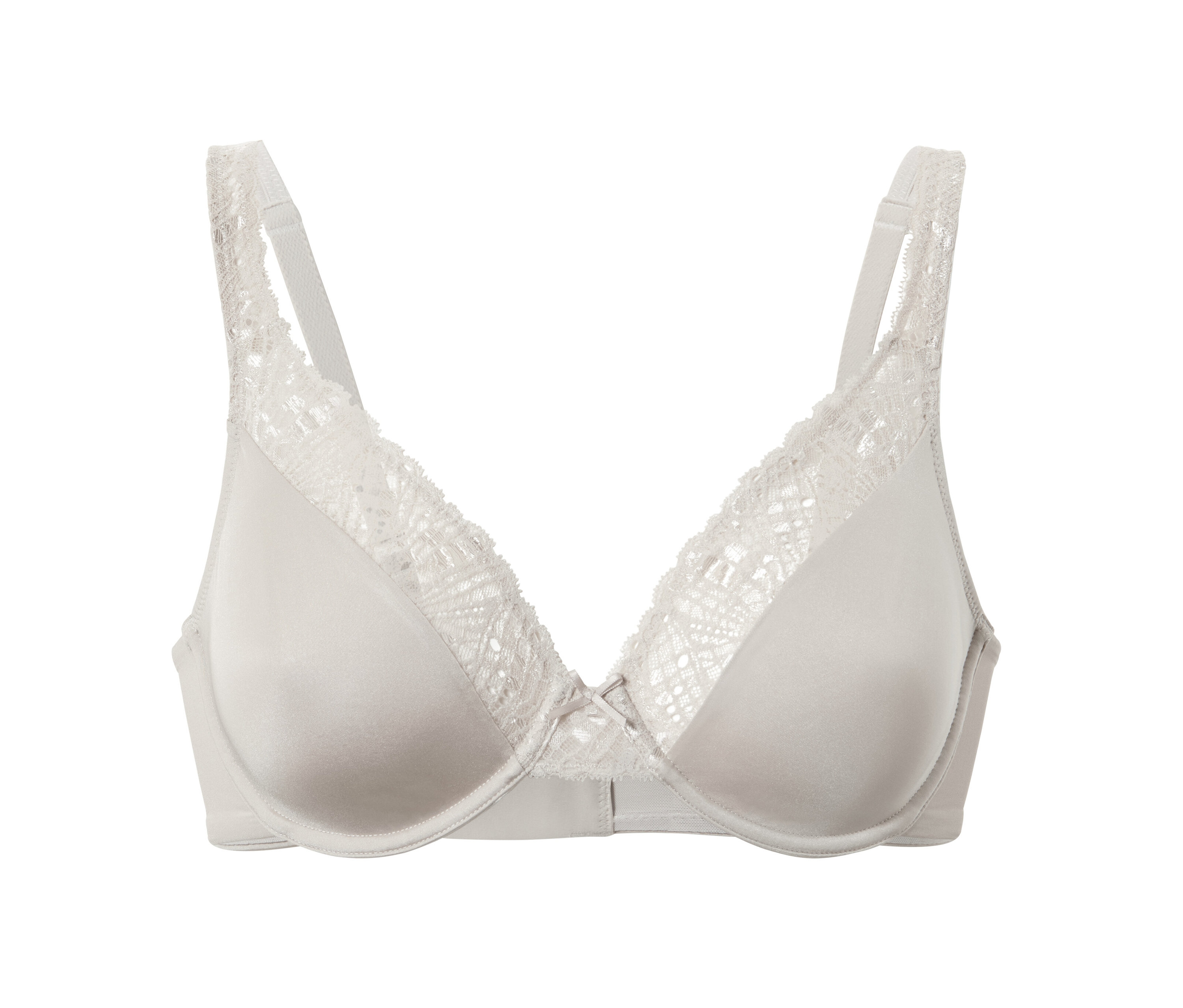 Soutien-gorge à armatures grège.