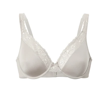 Soutien-gorge à armatures grège.
